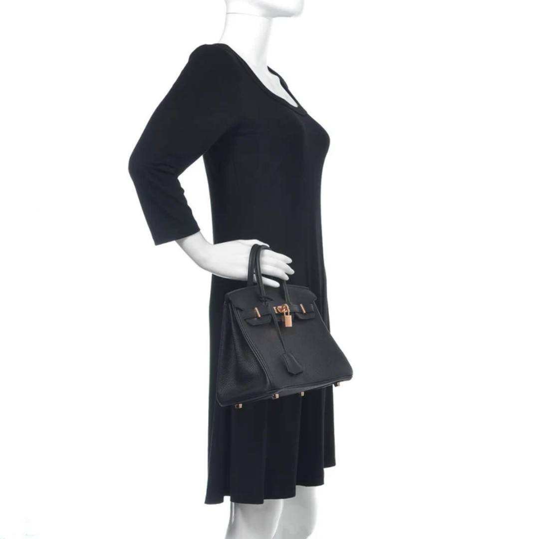 Tas 25 Brk met Gouden Hardware in Zwart