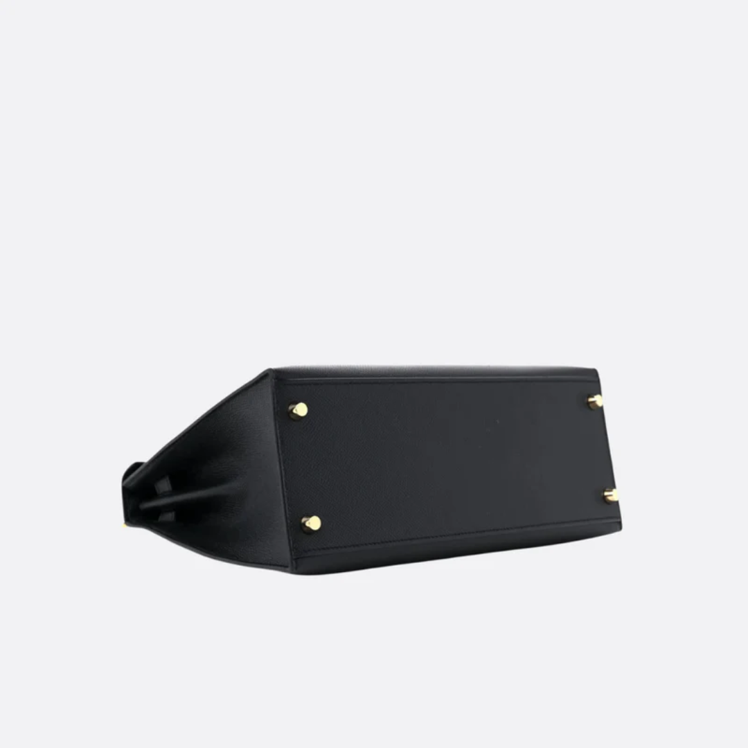 Tas 28 Kly met Gouden Hardware in Zwart