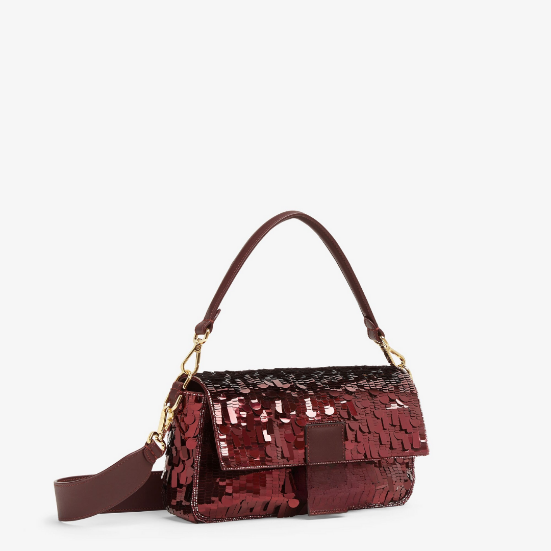 Tas Rode Sequin & Leer – Fnd Bgtt