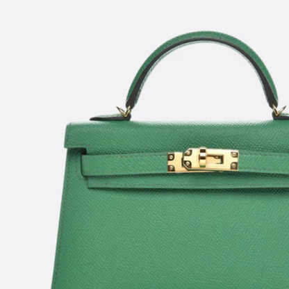 Tas 20 Kly met Gouden Hardware in Groen