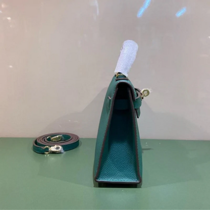 Tas 20 Kly met Gouden Hardware in Groen