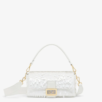 Tas Witte Sequin Leer – Fnd Btgt