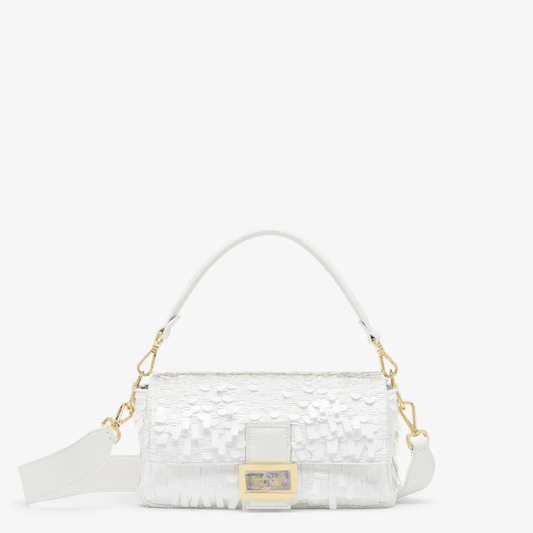 Tas Witte Sequin Leer – Fnd Btgt