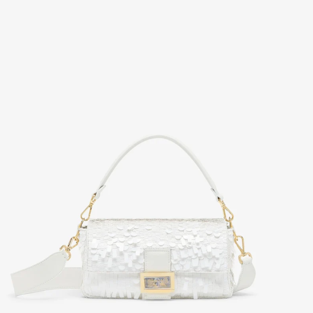 Tas Witte Sequin Leer – Fnd Btgt