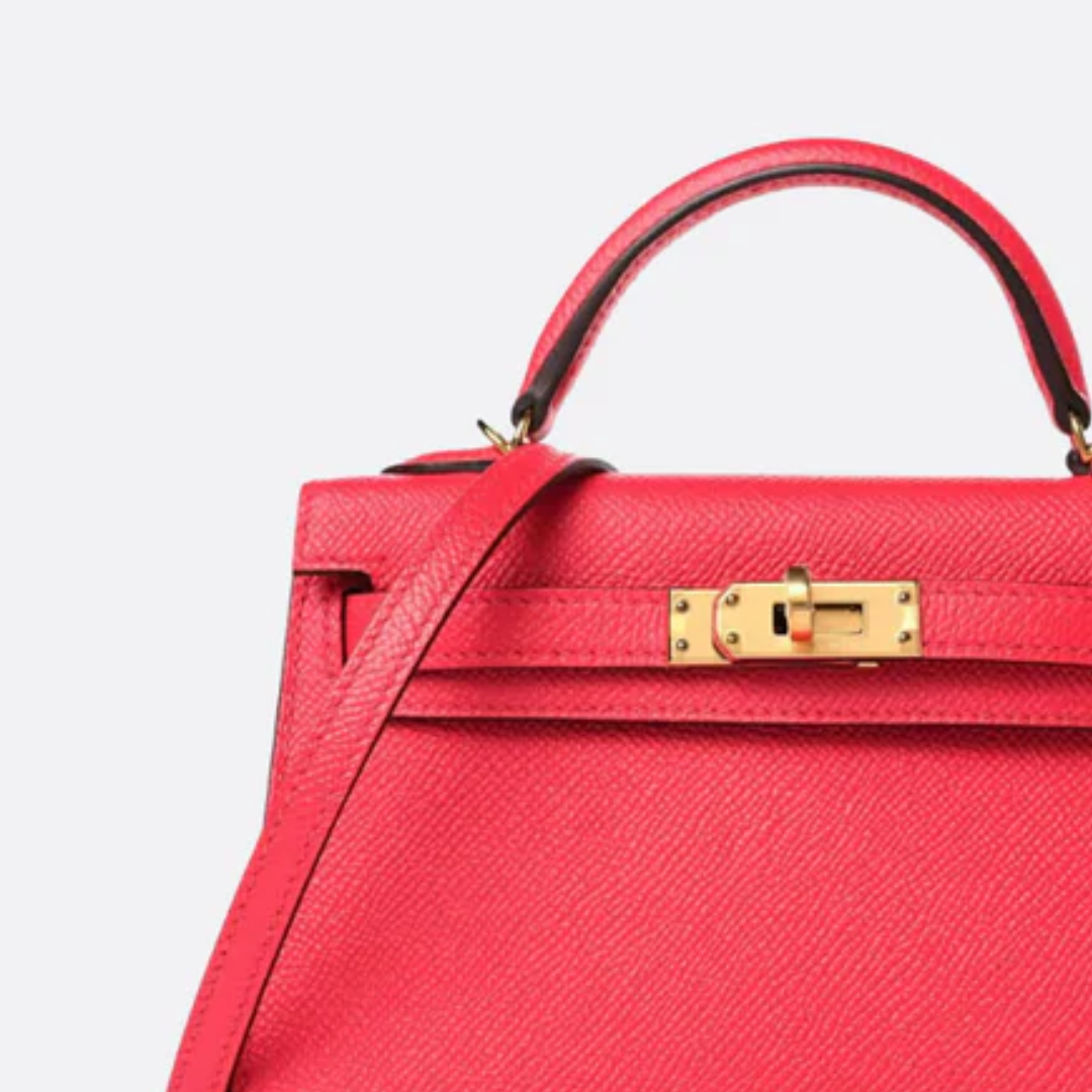 Tas 20 Kly met Gouden Hardware in Roze