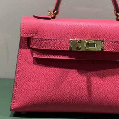 Tas 20 Kly met Gouden Hardware in Roze