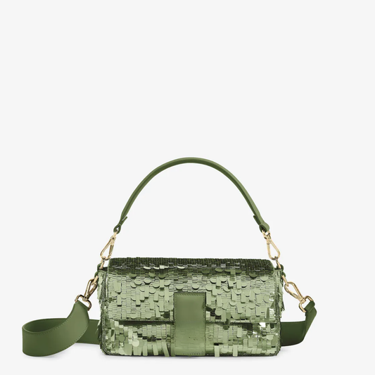Tas Groene Sequin & Leer – Fnd Bgtt