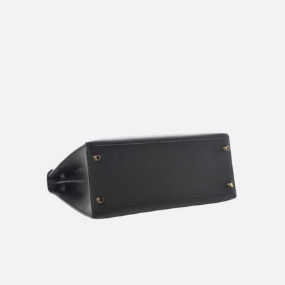 Tas 25 Kly met Gouden Hardware in Zwart