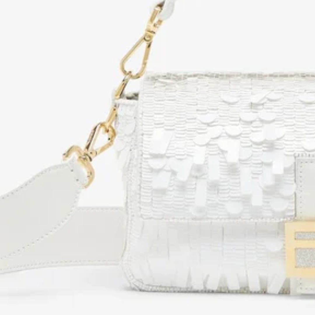 Tas Witte Sequin Leer – Fnd Btgt