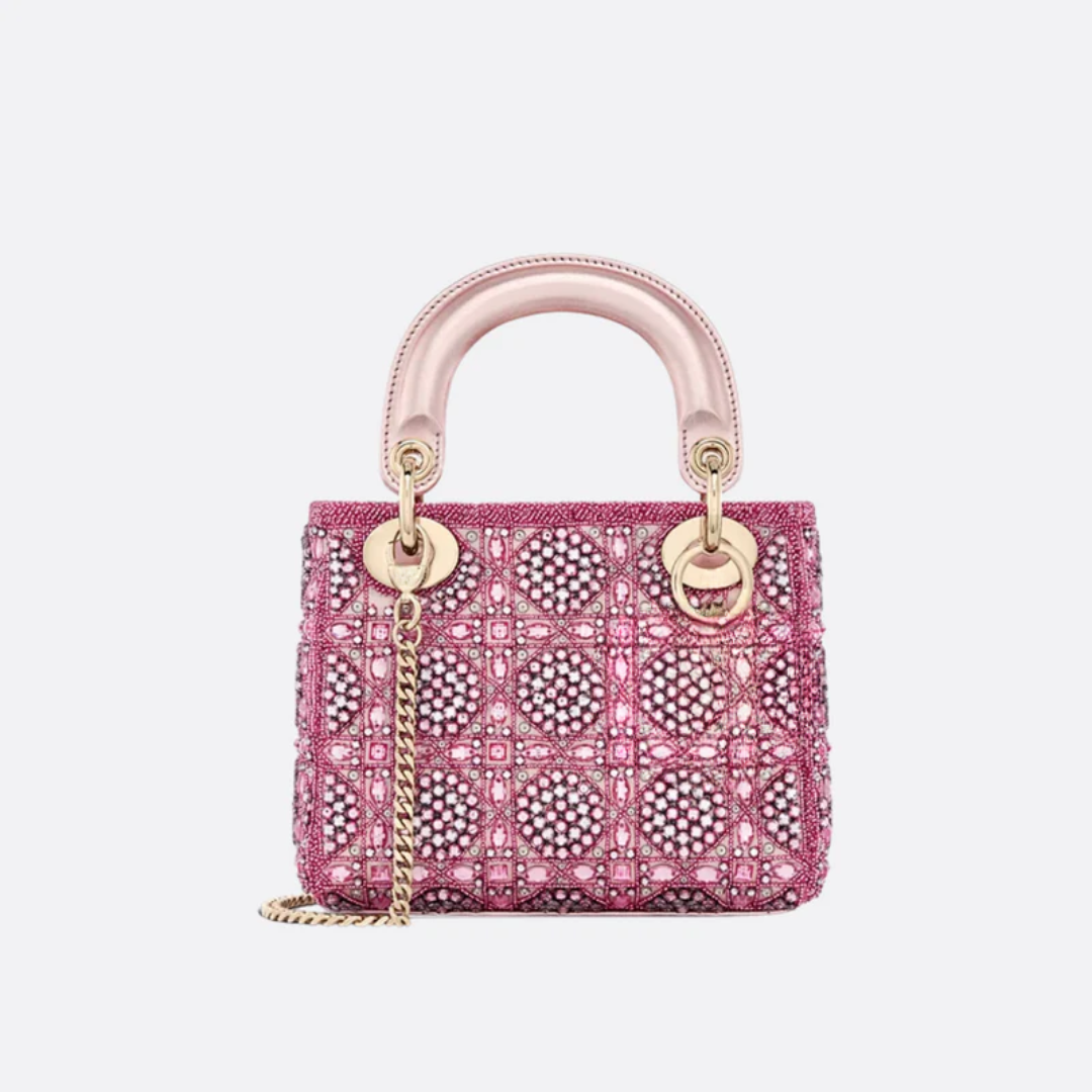 Mini Lady Tas Met Parelversiering