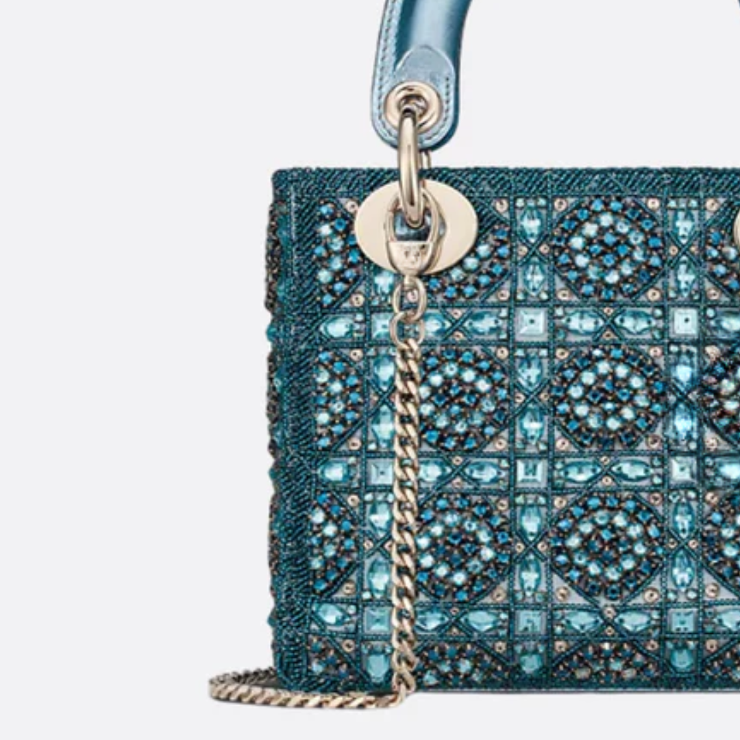 Mini Lady Tas Met Parelversiering