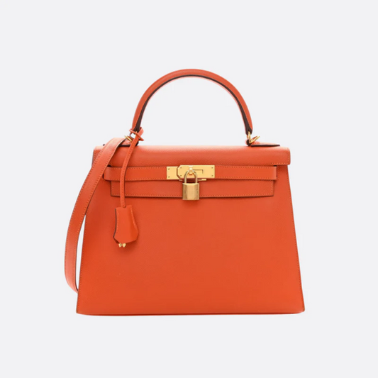 Tas 25 Kly met Gouden Hardware in Oranje
