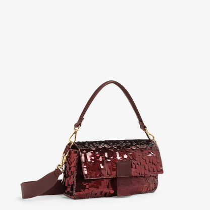 Tas Rode Sequin & Leer – Fnd Bgtt