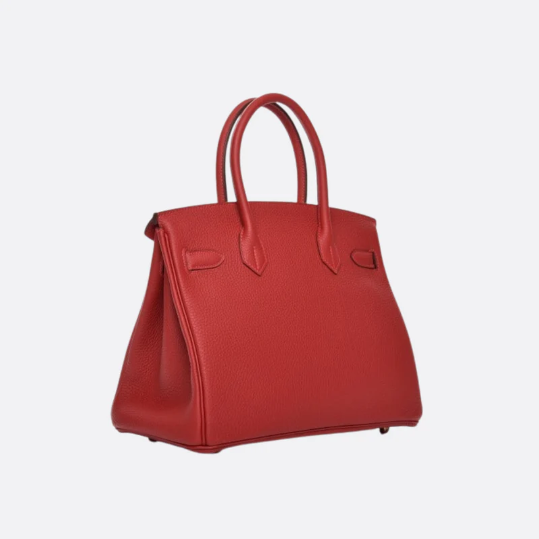 Tas 30 Brk met Gouden Hardware in Rood