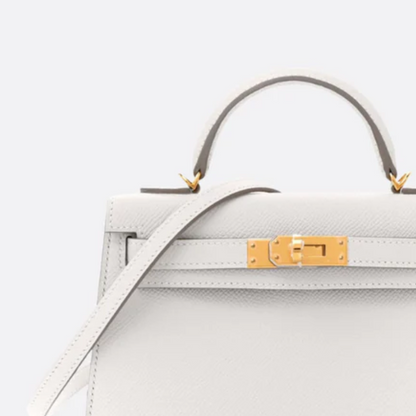 Tas 20 Kly met Gouden Hardware in Off-White