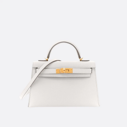 Tas 20 Kly met Gouden Hardware in Off-White