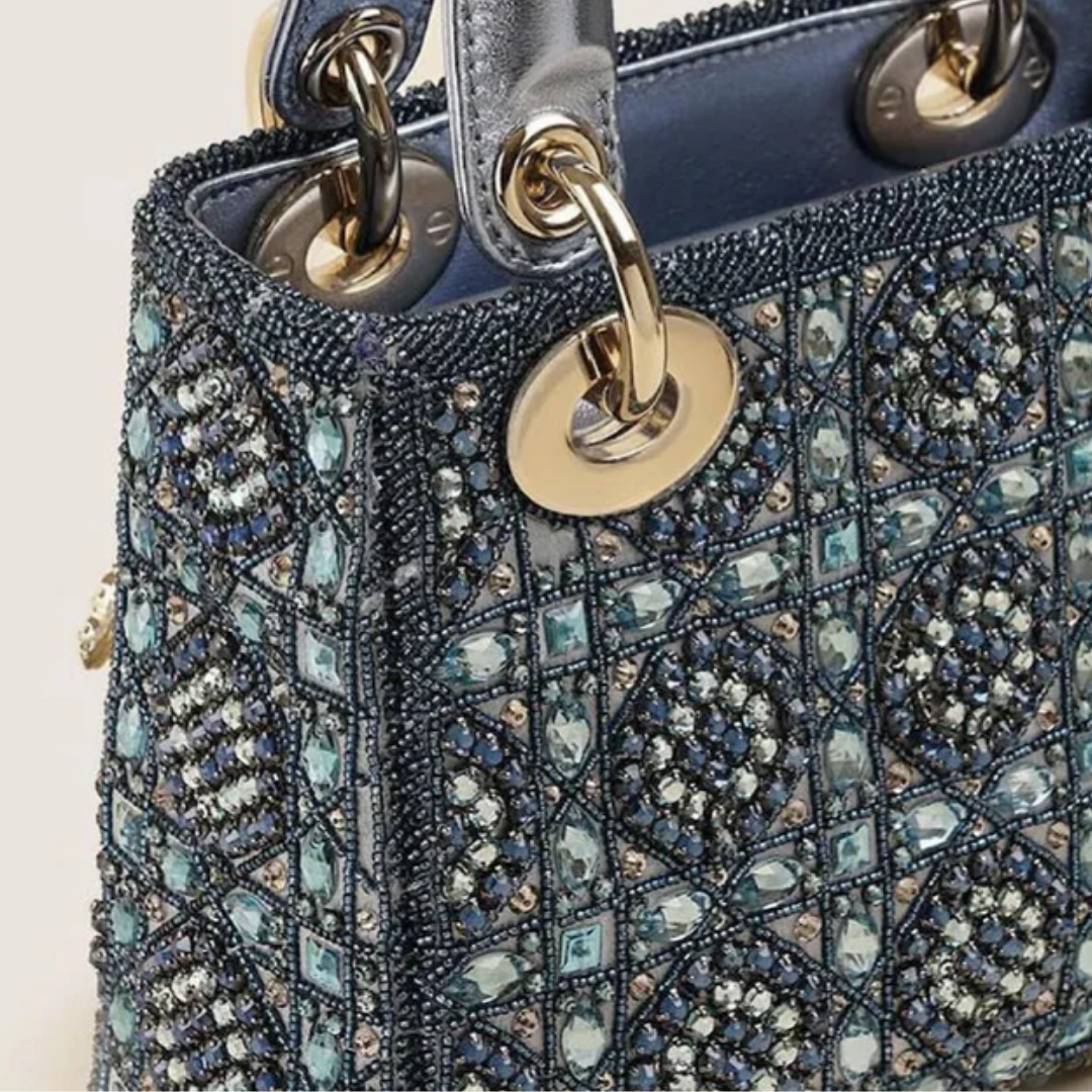 Mini Lady Tas Met Parelversiering