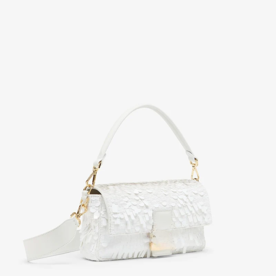 Tas Witte Sequin Leer – Fnd Btgt
