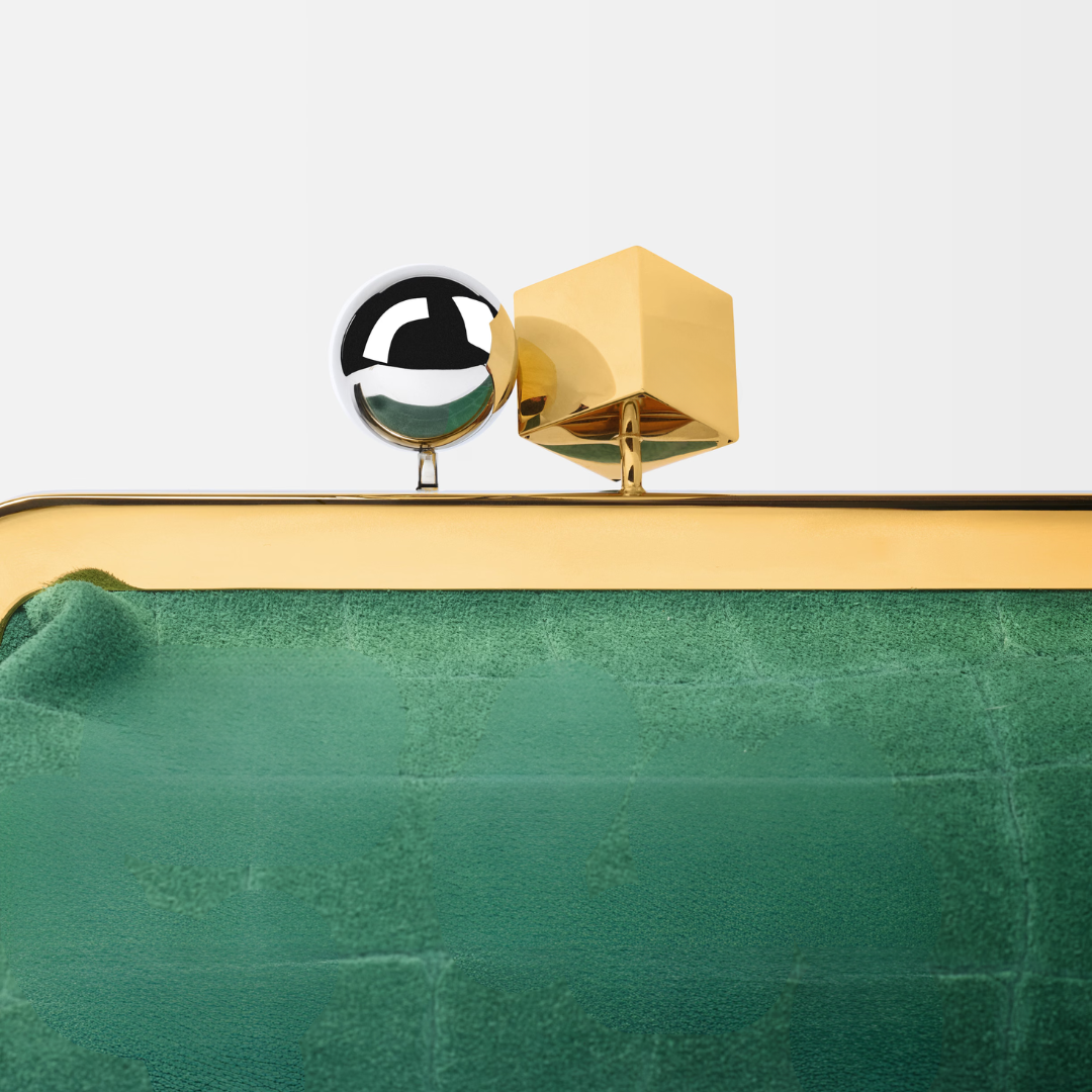 Tas Jcq LSl Suède Clutch met Krokodillenleer-effect