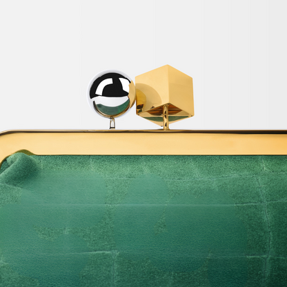 Tas Jcq LSl Suède Clutch met Krokodillenleer-effect