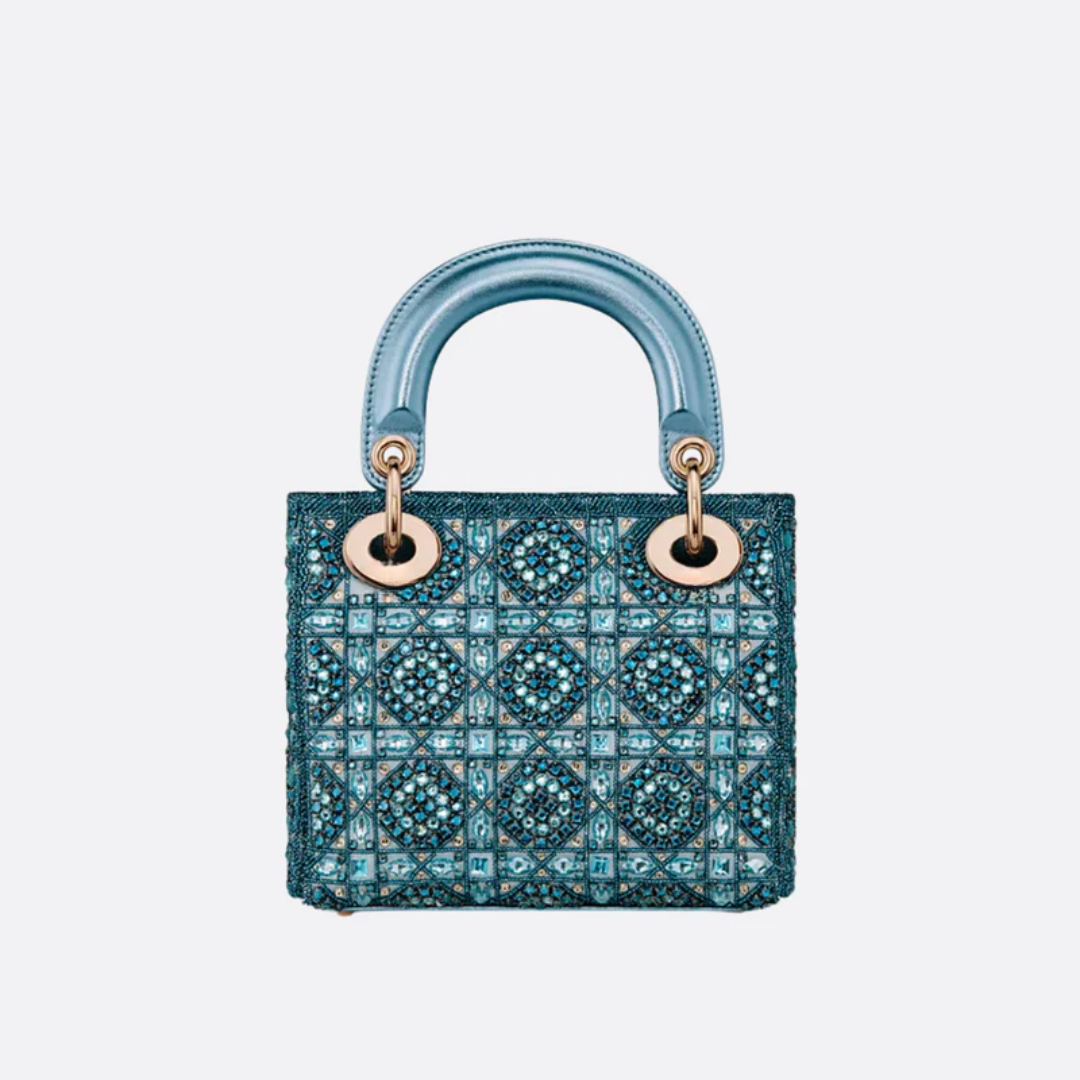 Mini Lady Tas Met Parelversiering