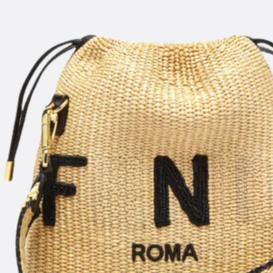 Tas Klein Gevlochten Stro – Fnd Sck Beige