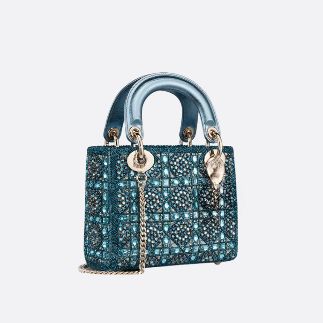 Mini Lady Tas Met Parelversiering